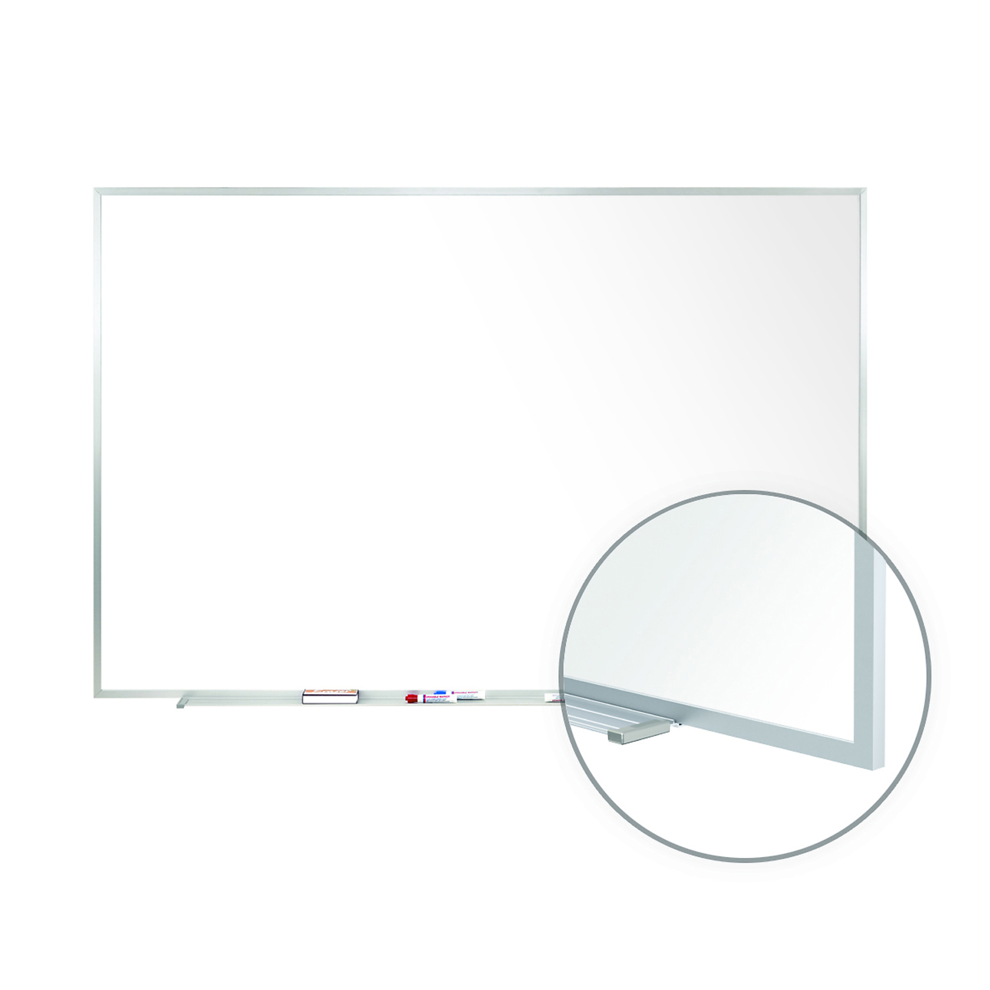 Ghent 48.5in. x 60.5in. Aluminum Frame Non-Mag. Whiteboard, Color Finish White, Pieces (qty.) 1, Product Type Whiteboard, Model# M2-45-4